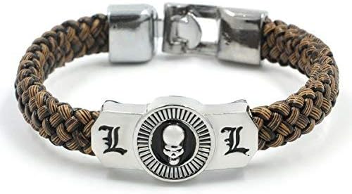 Bracelet - Death Note Shinigami Logo Leather إسورة جلد مع خاتم ديث نوت