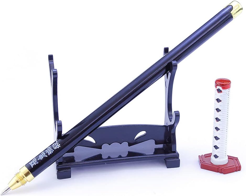 Demon Slayer Kimetsu No Yaiba Signature Pen Samurai Sword Katana Giyu Tomioka 2nd Sword accessories قاتل الشياطين قلم كتابة بشكل سيف توميوكا