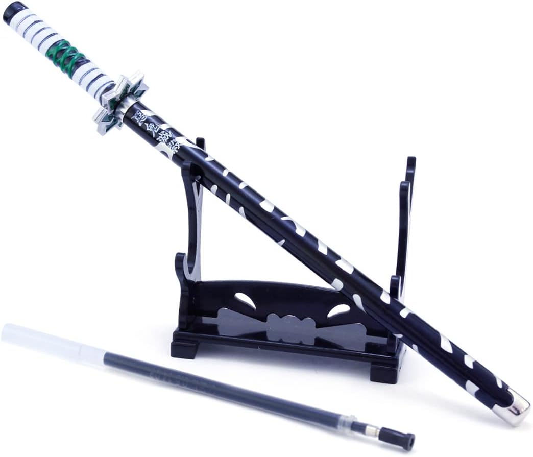 Demon Slayer Kimetsu No Yaiba Signature Pen Samurai Sword Katana sanemi shinazugawa accessories قاتل الشياطين قلم كتابة بشكل سيف سانمي