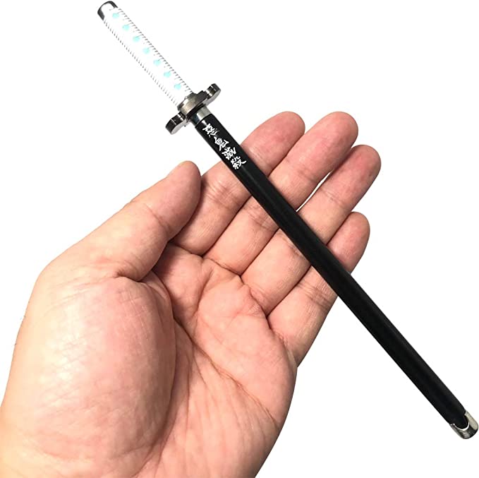 Demon Slayer Kimetsu No Yaiba Signature Pen Samurai Sword Katana Yoriichi Tsugikuni accessories قاتل الشياطين قلم كتابة بشكل سيف تسوجيكوني