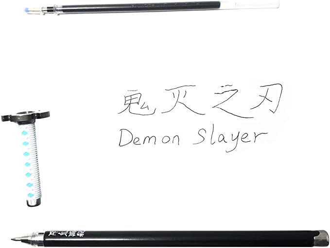 Demon Slayer Kimetsu No Yaiba Signature Pen Samurai Sword Katana Yoriichi Tsugikuni accessories قاتل الشياطين قلم كتابة بشكل سيف تسوجيكوني