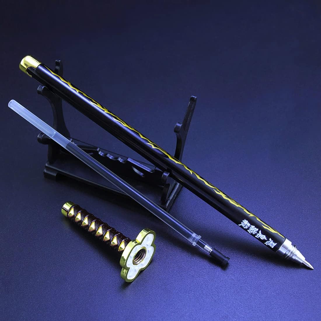 Demon Slayer Kimetsu No Yaiba Signature Pen Samurai Sword Katana Zenitsu 2nd Sword accessories قاتل الشياطين قلم كتابة بشكل سيف زينيسكو
