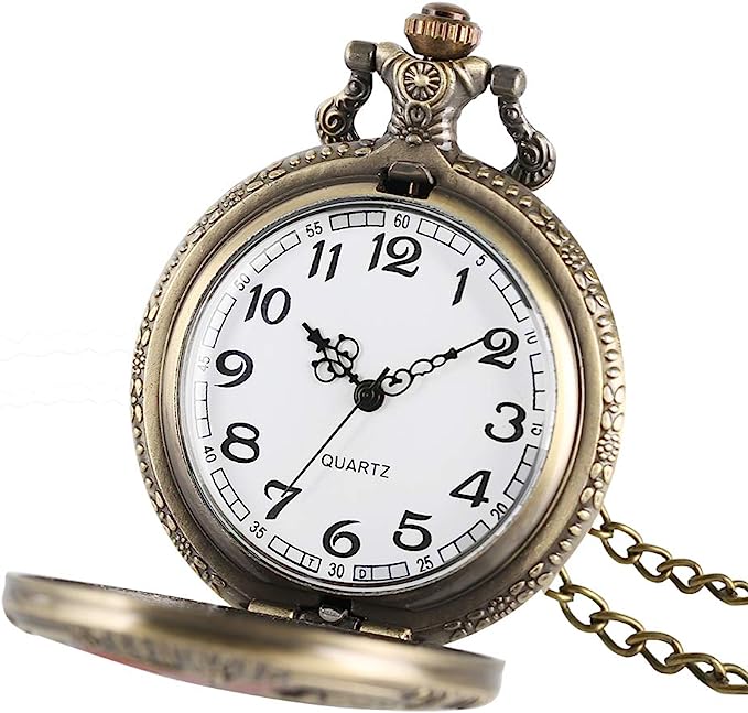 Pocket Watch Quartz Necklace Death Note Anime L accessories ساعة جيب كوارتز أنمي ديث نوت شخصية إل