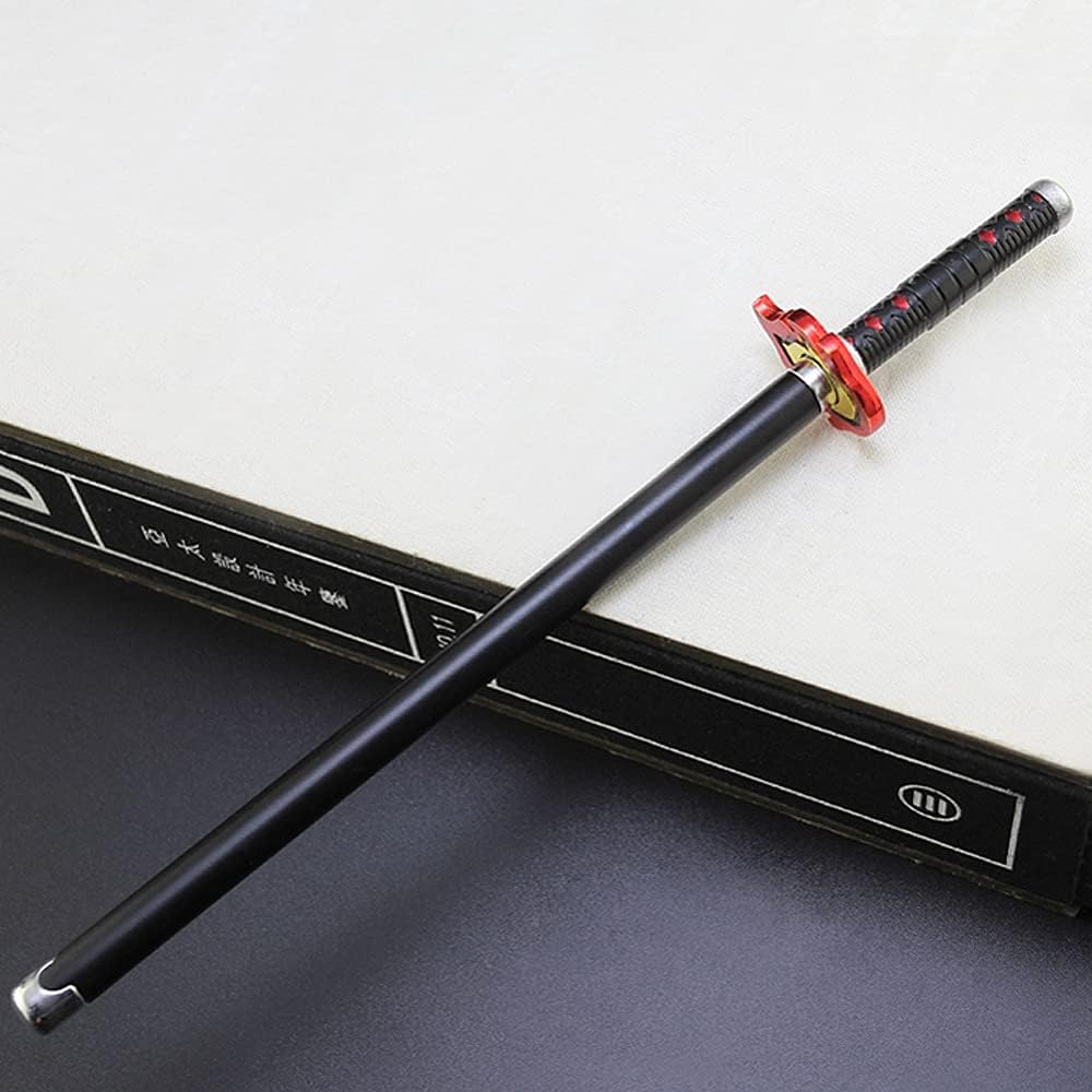 Demon Slayer Kimetsu No Yaiba Signature Pen Samurai Sword Katana Tanjiro 2nd Sword accessories قاتل الشياطين قلم كتابة بشكل سيف تانجرو