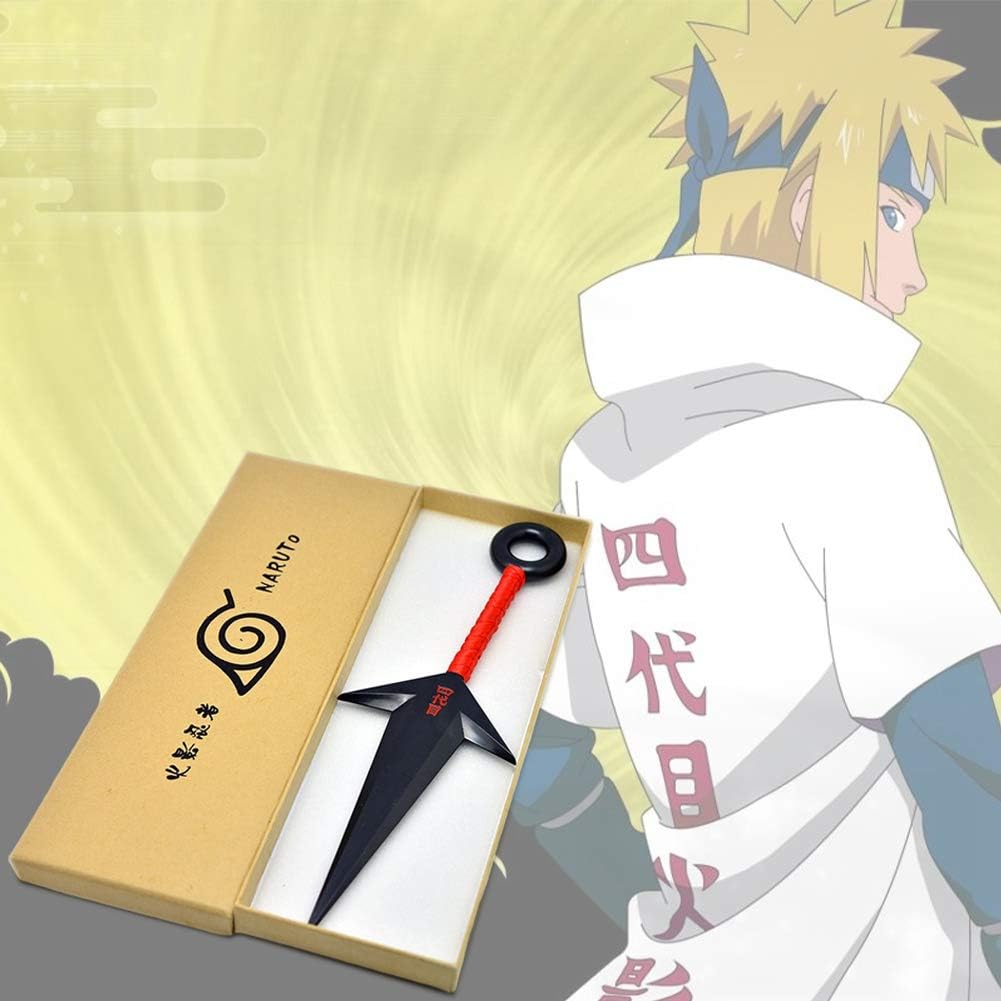 Naruto Big Red color Kunai 4th Hokage minato PVC Cosplay accessories ناروتو كوناي بلاستيك حجم كبير