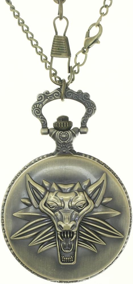 Pocket Watch quartz necklace The Witcher 3 accessories ساعة جيب كوارتز ذا ويتشير الثالث