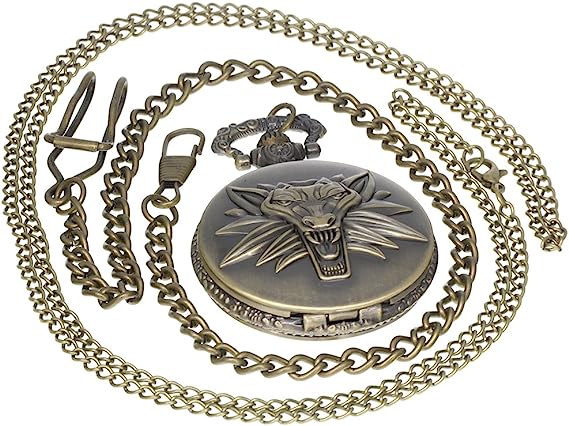 Pocket Watch quartz necklace The Witcher 3 accessories ساعة جيب كوارتز ذا ويتشير الثالث