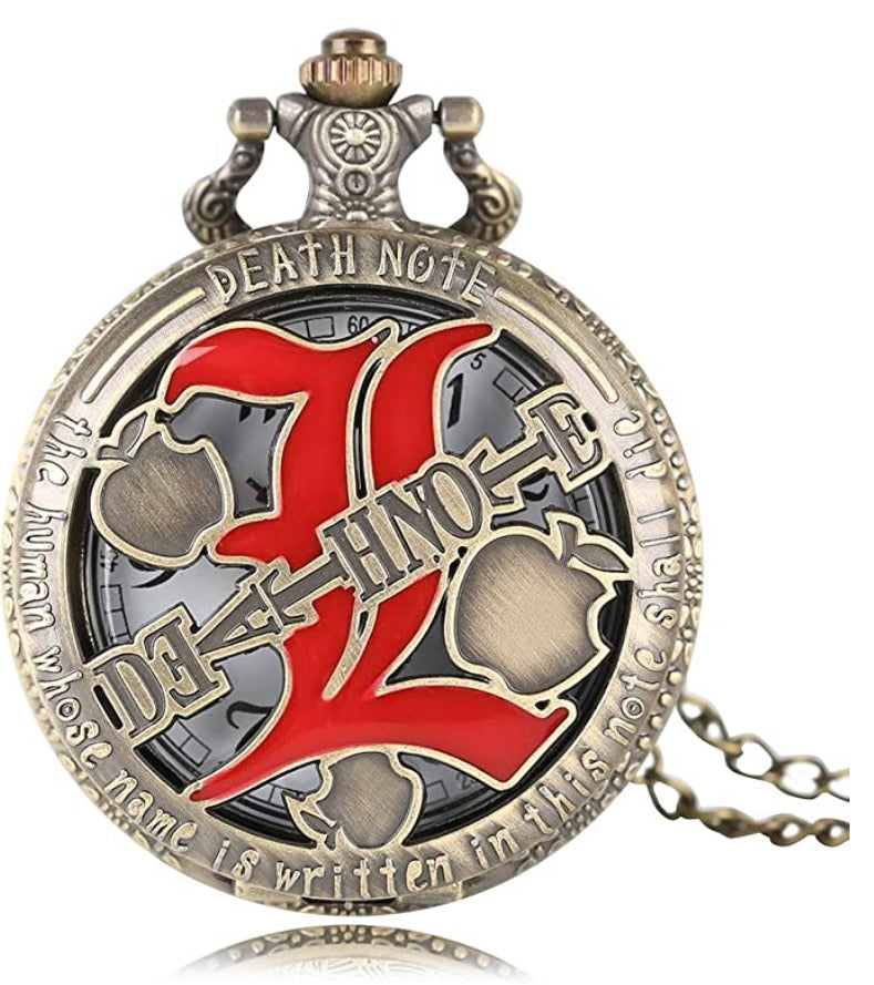 Death Note L Pocket Watch ساعة جيب ديث نوت.