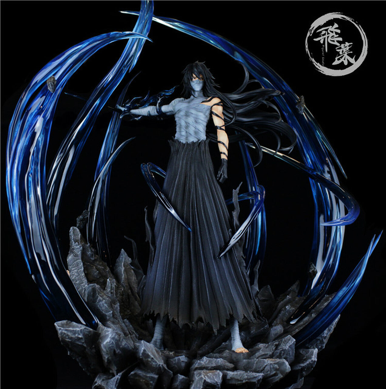 Bleach - Kurosaki ichigo Blue Resin Statue مجسم إيشيقو