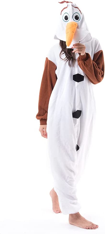 Onesies  ملابس أولاف كوسبلاي ملابس تنكريه بيجامة قطعة واحدة بتصميم حيوانات للكبار ملابس نوم بقلنسوة، ملابس منزل للهالوين والاحتفالات