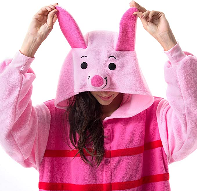 Onesies  ملابس بيقليت كوسبلاي ملابس تنكريه بيجامة قطعة واحدة بتصميم حيوانات للكبار ملابس نوم بقلنسوة، ملابس منزل للهالوين والاحتفالات
