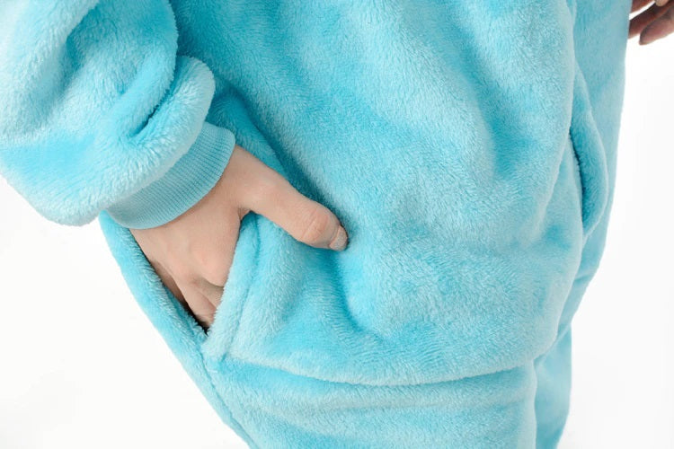 Onesies  ملابس فين كوسبلاي ملابس تنكريهبيجامة قطعة واحدة بتصميم حيوانات للكبار ملابس نوم بقلنسوة، ملابس منزل للهالوين والاحتفالات