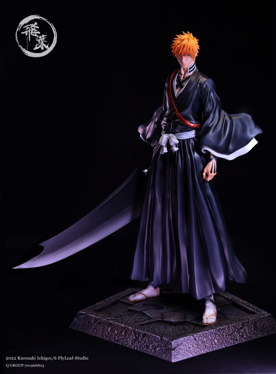 Bleach Kurosaki Ichigo Flyleaf Studio Resin Statue مجسم إيشيقو