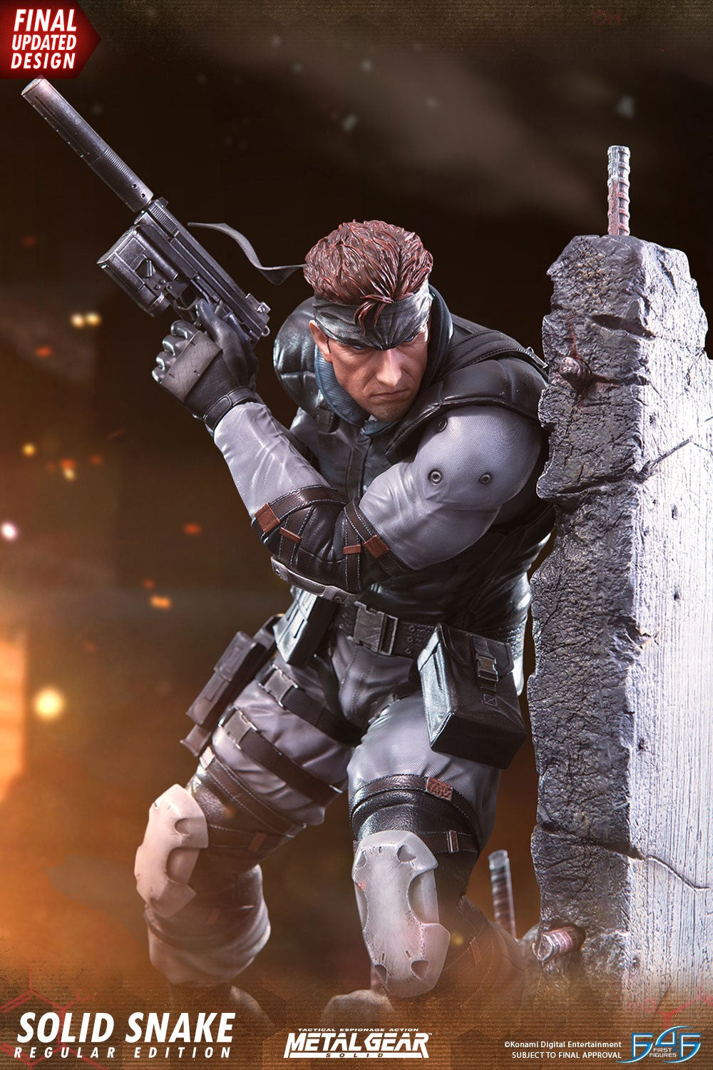Metal Gear Solid - SOLID SNAKE (REGULAR) F4F Resin Statue مجسم سوليد سنيك